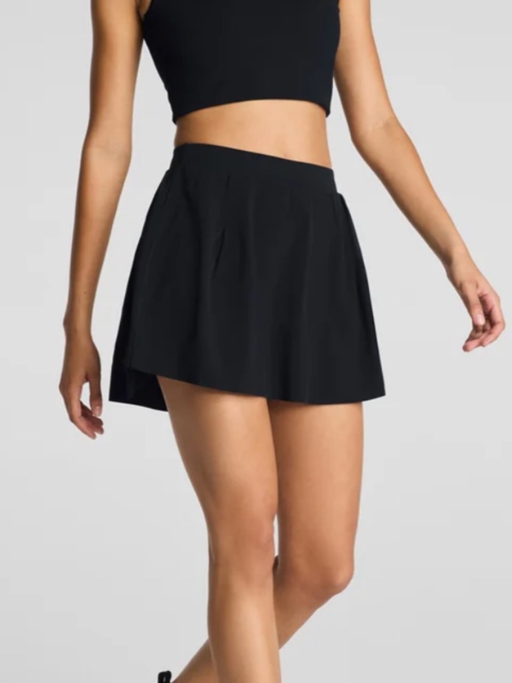 SPANX Shape® BoostUp Pleated Skort 14 Inch Black